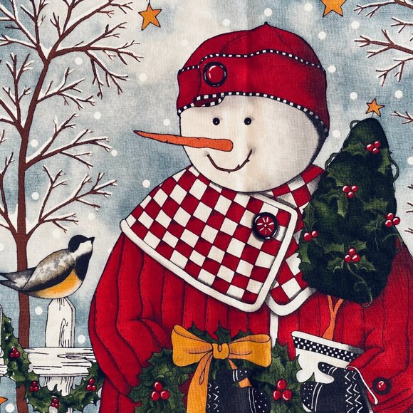 Handmade Snowman Wall Quilt - Picture 2 of 2